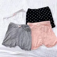 キッズ 一分丈パンツ 4色セット　100cm