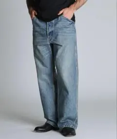 Schott/LOT.926/ファイアプルーフ ワイド デニムパンツ ユーズドのサムネイル