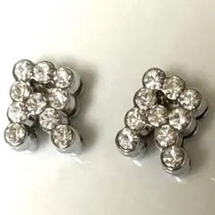 キラキラ　イニシャル　アルファベット　メタルパーツ　2個セット　R