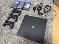 PS4 Pro 1TB 本体 コントローラー3個 ゲーム3本