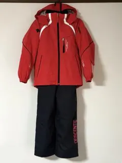 DESCENTE デサント スキーウェア キッズ 140 赤×黒