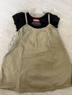 Xgirl エックスガール サイドラインキャミドッキングワンピース 90cm