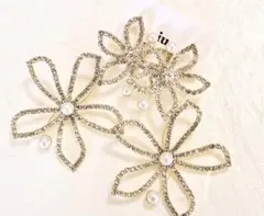 エリザベスバウアー風　ウェディングピアス 　ゴールド