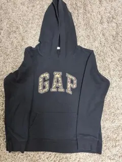 【OLDGAP】 激レア　パーカー ブラック レオパードロゴ y2kのサムネイル