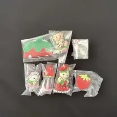 シルバニア赤ちゃん家具コレクション いちご ビスケットくま　ウサギ　シマエナガ