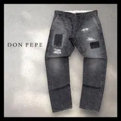 00s【archive】damage denim black y2k リペア加工