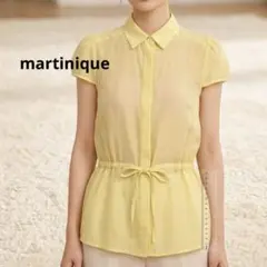 martinique マルティニーク　メルローズ　半袖シャツブラウス イエローのサムネイル