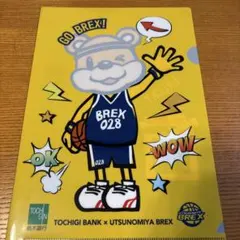宇都宮ブレックス 栃木銀行 コラボ クリアファイル