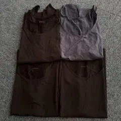 ユニクロ　エアリズム　タンクトップ　4枚セット　ブラック　M