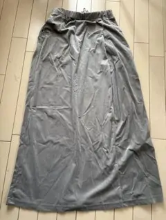 URBAN RESEARCH DOORS グレー ロングスカート コーデュロイ