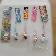 ご当地ハローキティ ストラップ まとめ売り5点