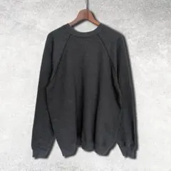 80s Tultex スウェット USA製 ラグラン グランジ ダークグレー