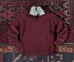 champion チャンピオン ハーフジップ トレーナー バーガンディ M