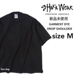 【シャカウェア】新品ガーメントダイドロップショルダーTシャツ ブラック M