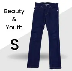 Beauty&Youth ネイビー ストレッチ スキニーデニムパンツ ジーンズSのサムネイル