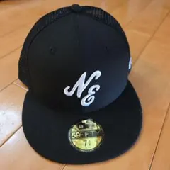 New Era 59FIFTY ブラック キャップ 7 3/8