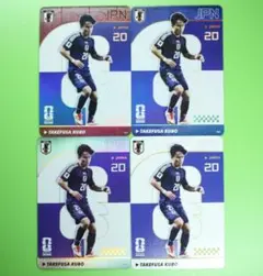 쿠보건영 Panini X Kayou Soccer World Cup 4종