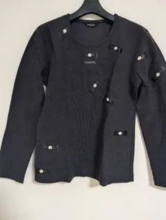 【美品】INGEBORG ピンクハウス ダークグレー 長袖 カットソー 未使用品