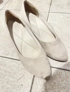 ハッシュアッシュ　ベージュ　パンプス　スヌードのサムネイル