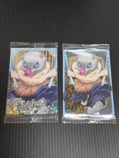 鬼滅の刃 ウエハース10 嘴平伊之助 SR スーパーレア 伊之助　2枚セット