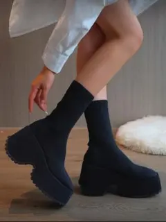 ソックスブーツ 23