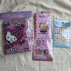 ハローキティシールバインダー　ギャルキティシール帳　日焼けキティおはじきシール