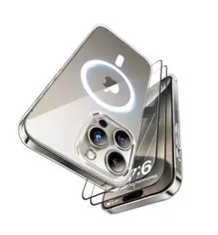 iPhone 15 Pro Max ケース ガラスフィルム2枚付き 6.7インチ