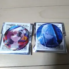 プロセカ　グリッター缶バッジ　8A、44A 小豆沢こはね