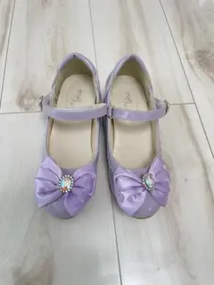 19㎝　Betty kidsラベンダーリボンフォーマルシューズ