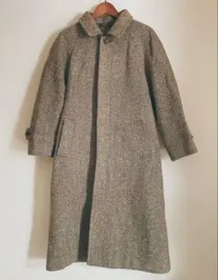 レディース ロングコート ヘリンボーン