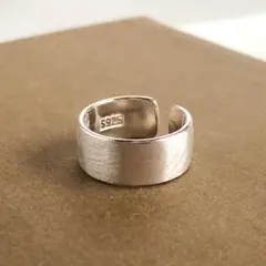 シルバー925 メキシカンジュエリー ヴィンテージリング オープンリング モダン