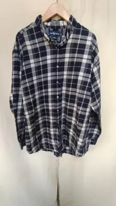 ポロラルフローレンpolo ralph laurenチェック柄長袖シャツXL