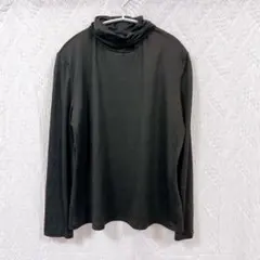 SHEIN CURVE タートルネック トップス ブラック 1XL 大きいサイズ