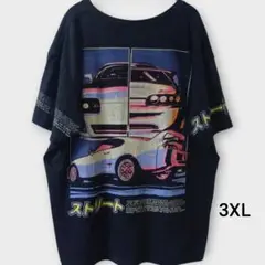FRESH LAUNDRY 3XL 車グラフィックTシャツ ストリート東京疾走