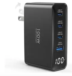 TOPADRE 100W GaN 急速充電器 4ポート ディスプレイ搭載