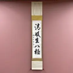 美品 掛け軸 戸上明道作「風光日々新」玉瀧寺 共箱 禅語 茶掛け - メルカリ