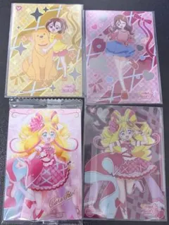 キュアアイドル 咲良うた プリキュアウエハース12 クリアカード 4枚セット