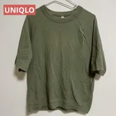 UNIQLO ユニクロ ラグランスリーブTシャツ 5分袖 半袖 コットン100%
