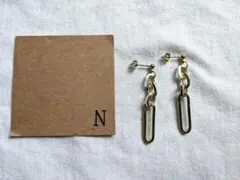 ゴールドチェーンピアス3 着画あり　イヤリング　ハンドメイドピアス