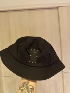 ブラック バケットハット ナイロン製