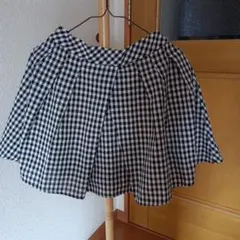 キュロットスカート　チェック　Sサイズ　OLIVE des OLIVE