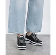 フィットジョイ FIT JOY シープレザー キラキラ 厚底スニーカー