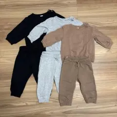 H&M　セットアップ　80サイズ　3セット　オーガニックコットン　まとめ売り