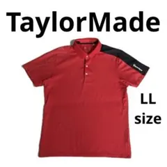 テーラーメイド ゴルフシャツ 半袖ポロシャツ レッド O LL size