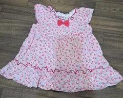 ミキハウス 花柄フリルワンピース 80cm