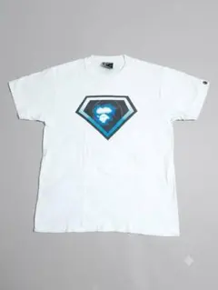 ​A BATHING APE エイプ BAPE ロゴ プリント Tシャツ 白 Ｍ