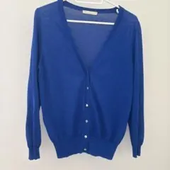 JEANASIS♡銀ボタン　ブルー　薄手　カーディガンのサムネイル