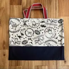 レッスンバッグ　手提げかばん　手提げ袋　手提げ　恐竜　ダイナソー　男の子　小学生