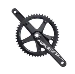 SKEACE スクエアテーパー ピスト用クランクセット 165mm 48T 黒 - メルカリ