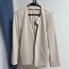 PAJAMA SUITS ノーカラージャケット ベージュ